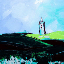 Load image into Gallery viewer, Looking up at Scrabo Tower HAND EMBELLISHED PRINT