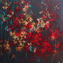 Load image into Gallery viewer, Bold statement abstract painting with rich red tones