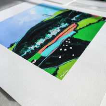 Load image into Gallery viewer, Looking up at Scrabo Tower HAND EMBELLISHED PRINT