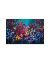 Load image into Gallery viewer, Large vibrant floral abstract painting