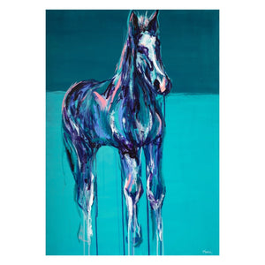 Large abstract horse print