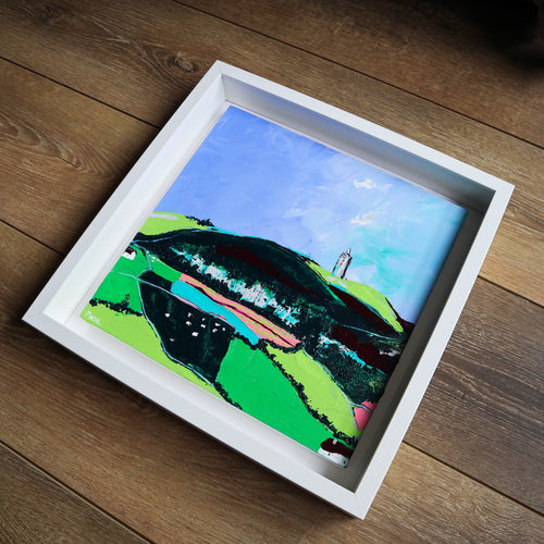 framed scrabo tower painting 