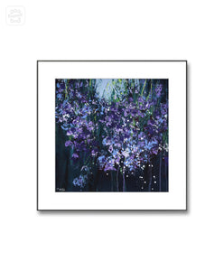 Framed wildflower print 