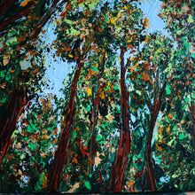 Load image into Gallery viewer, Palette knife woodland painting
