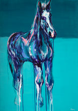 Load image into Gallery viewer, Large abstract horse print by Northern Ireland artist Rachel Magill

