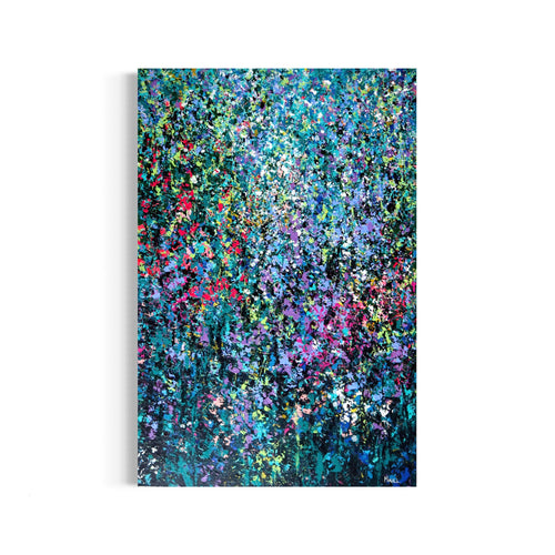 Large vibrant abstract painting