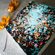 Load image into Gallery viewer, autumn abstract wildflower painting 
