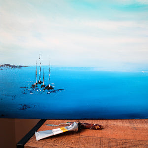 sailboats painting