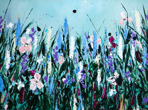 vibrant wildflower painting